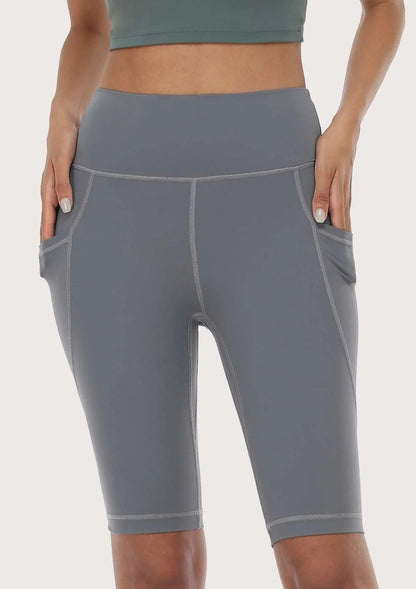 LEAPX Fluent High-Waist Sports Bike Shorts