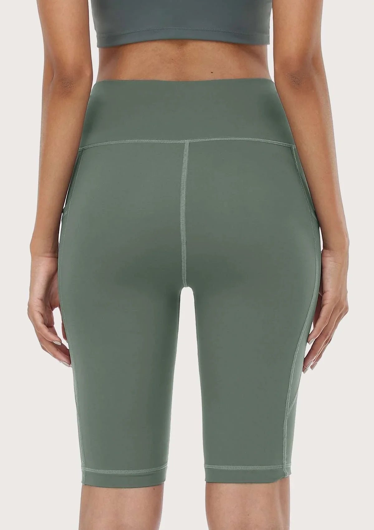 LEAPX Fluent High-Waist Sports Bike Shorts