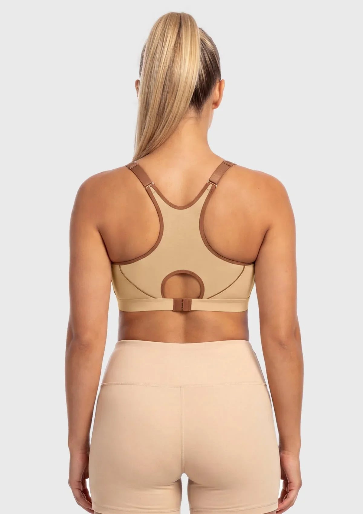Speed Race Plus Size Front-Zip High Impact Sports Bra