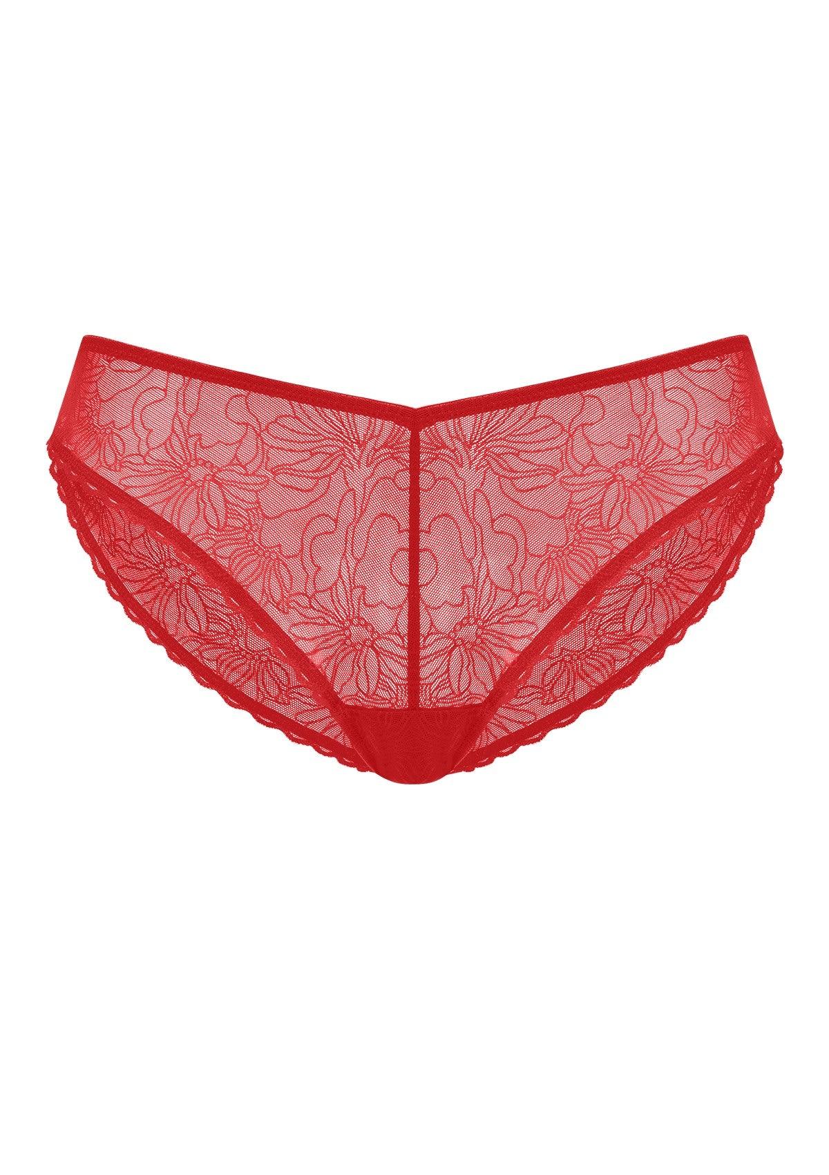 HSIA Stella Sheer Floral Lace Bikini Panty Smooth Invisible Matching Babydoll