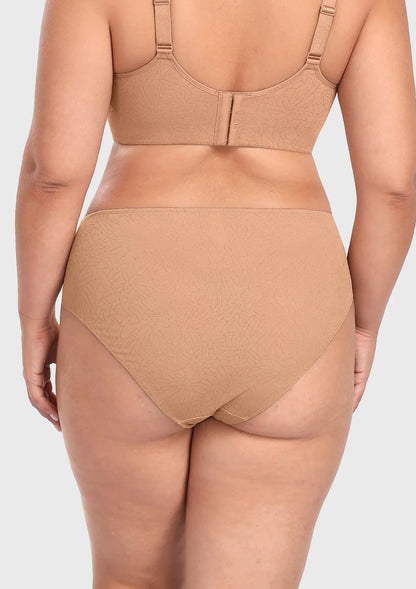 HSlA Joan Comfortzone Full Coverage High-Rise Bikini Underwear Soft Stretch Panties Lingerie