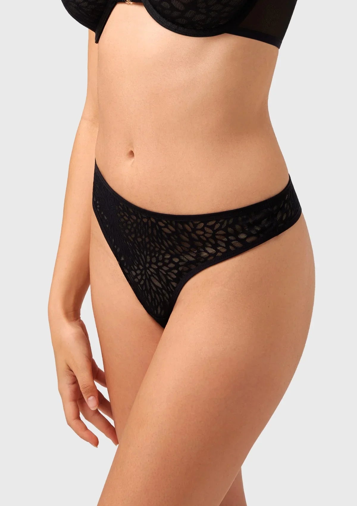 HSIA Vine Sexy Lace Mesh Thong Underwear