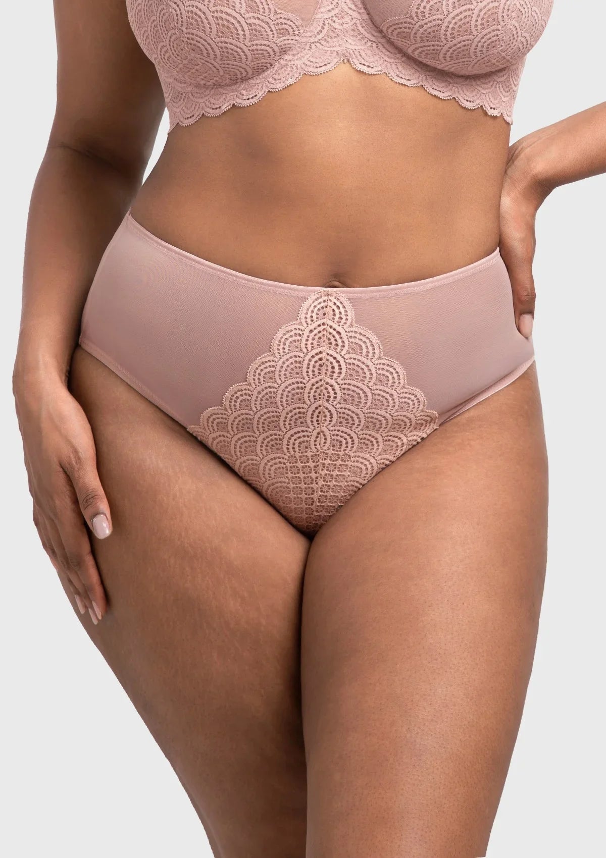Mermaid High-Rise Lace Brief Underwear