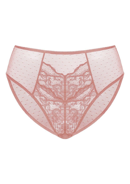 Enchante High-Rise Lace Brief Underwear