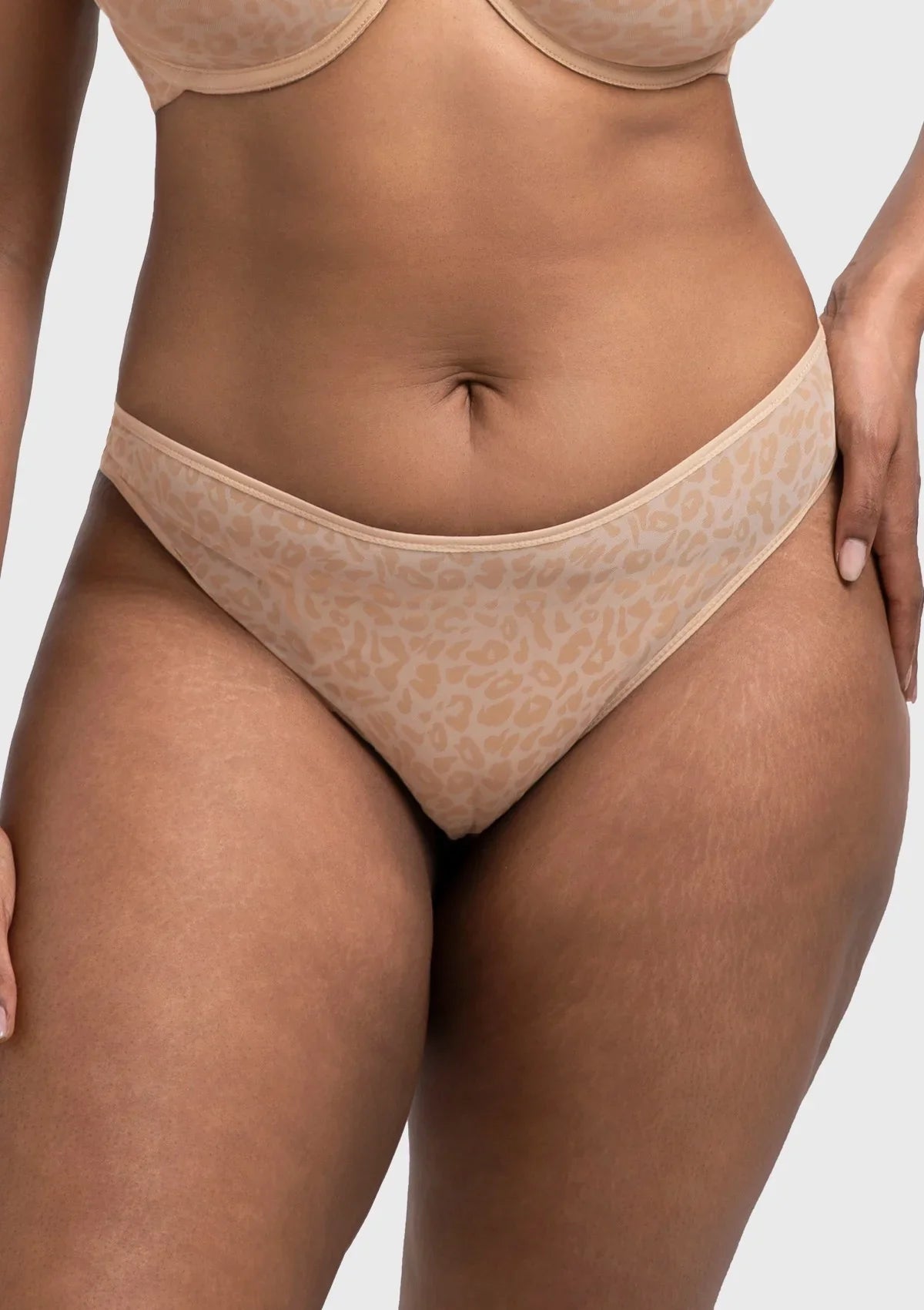 HSIA Leopard Wild High Stretch Briefs Soft Breathable Mesh Panty