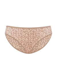 Leopard print-Dark beige