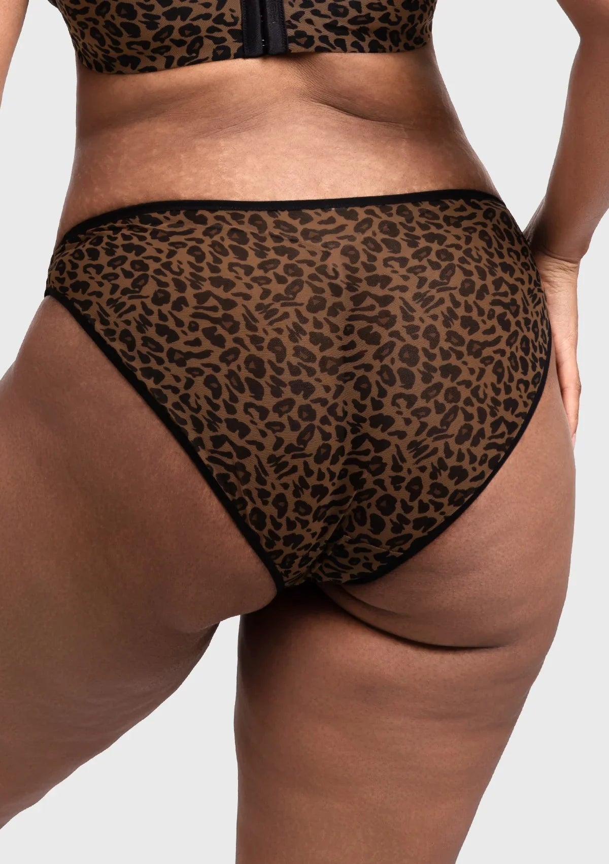 HSIA Leopard Wild High Stretch Briefs Soft Breathable Mesh Panty