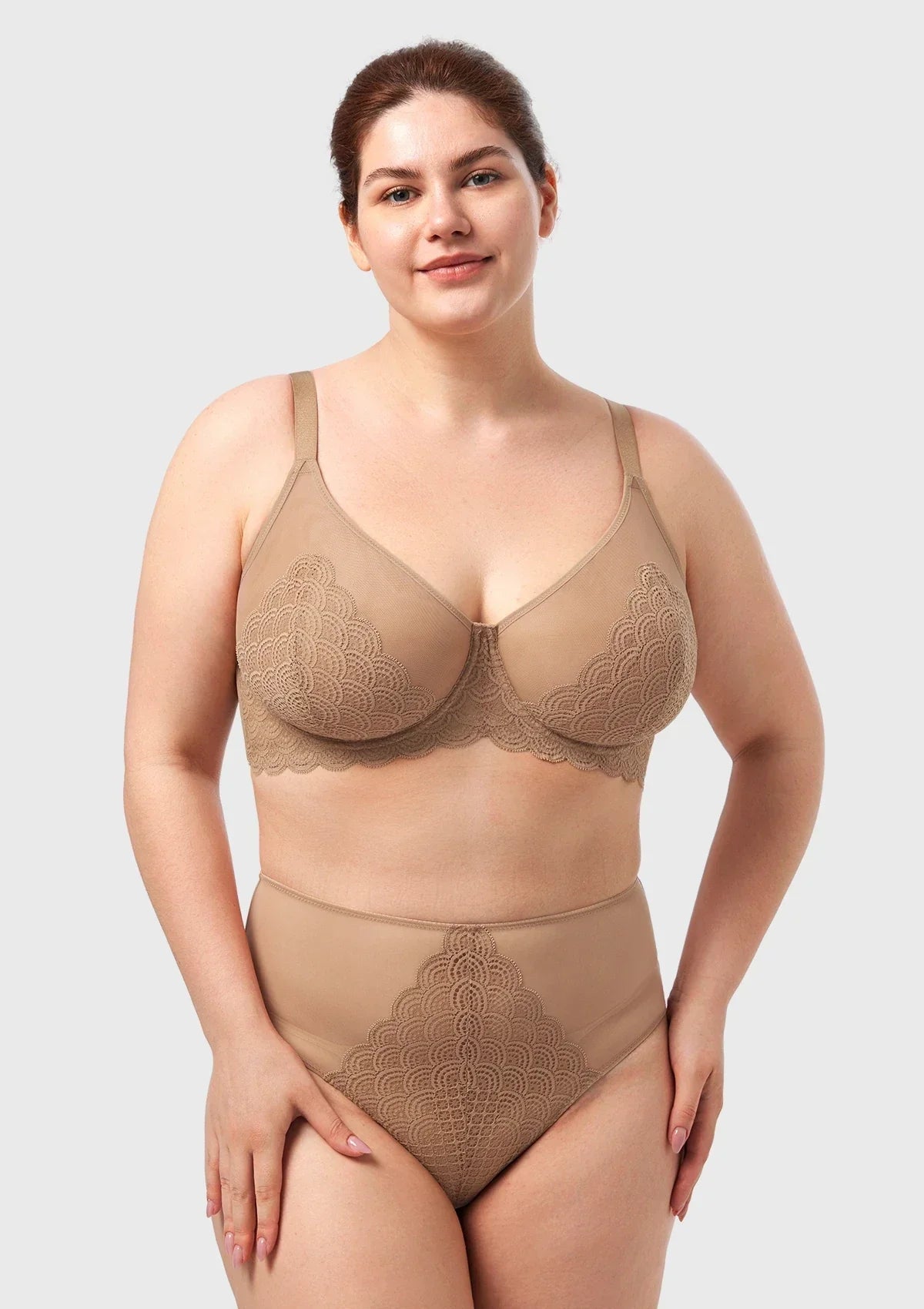 Mermaid Scales Lace Unlined Bra