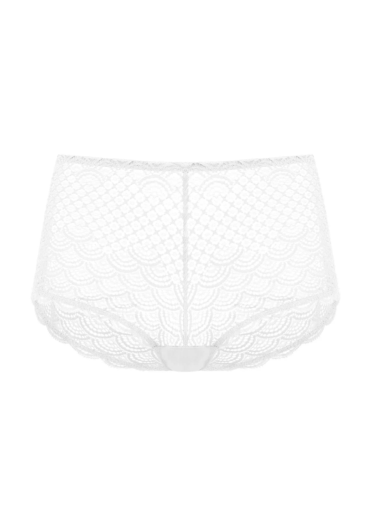 Mermaid Scales High Waist Lace Boyshort Panty