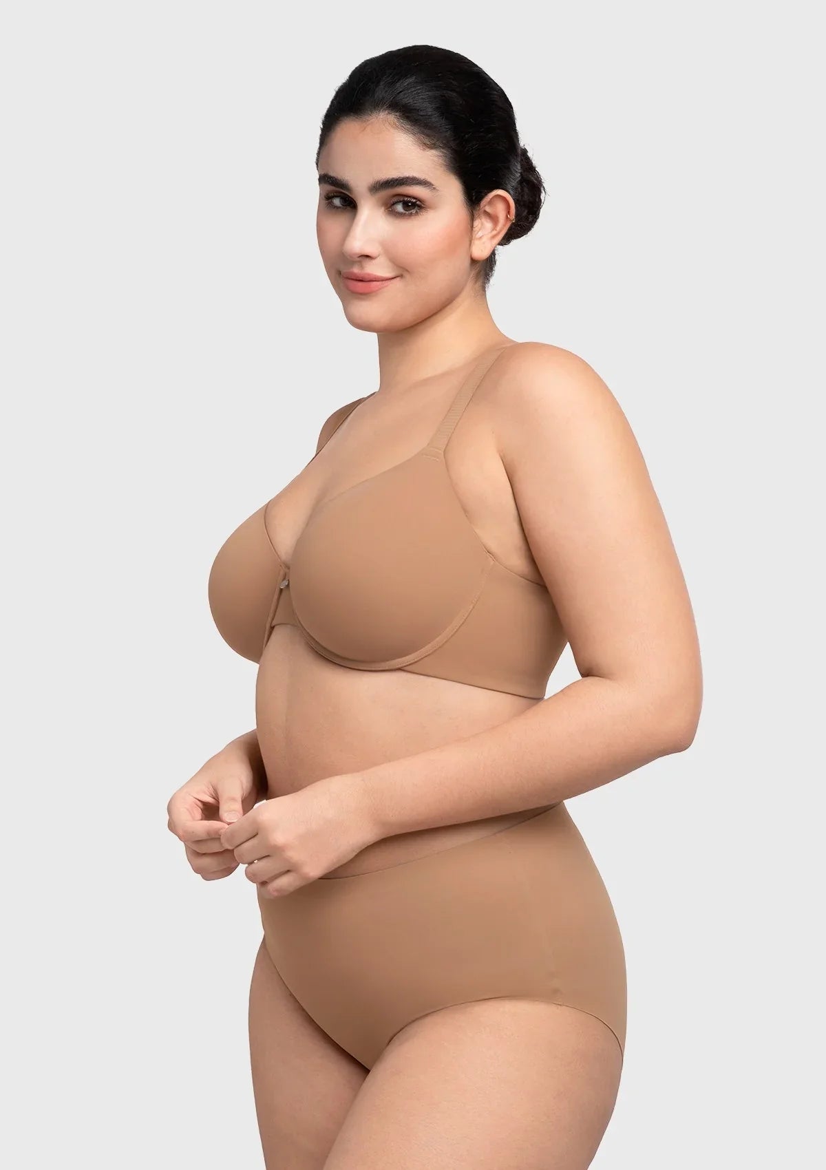 HSIA Miya SoftSense Comfort Lightly Lined T-shirt Back Smoothing Underwire Plus Size Bra Everyday Bra