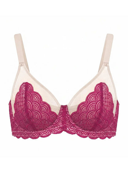 Mermaid Scales Lace Unlined Bra