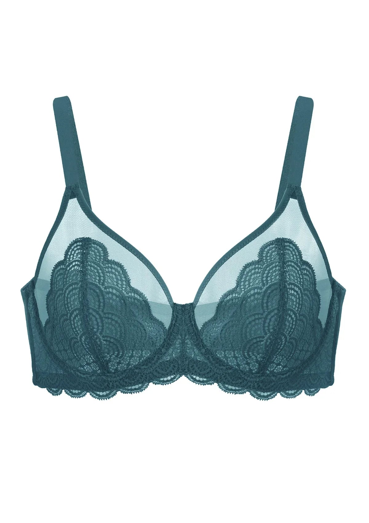 Mermaid Scales Lace Underwire Bra