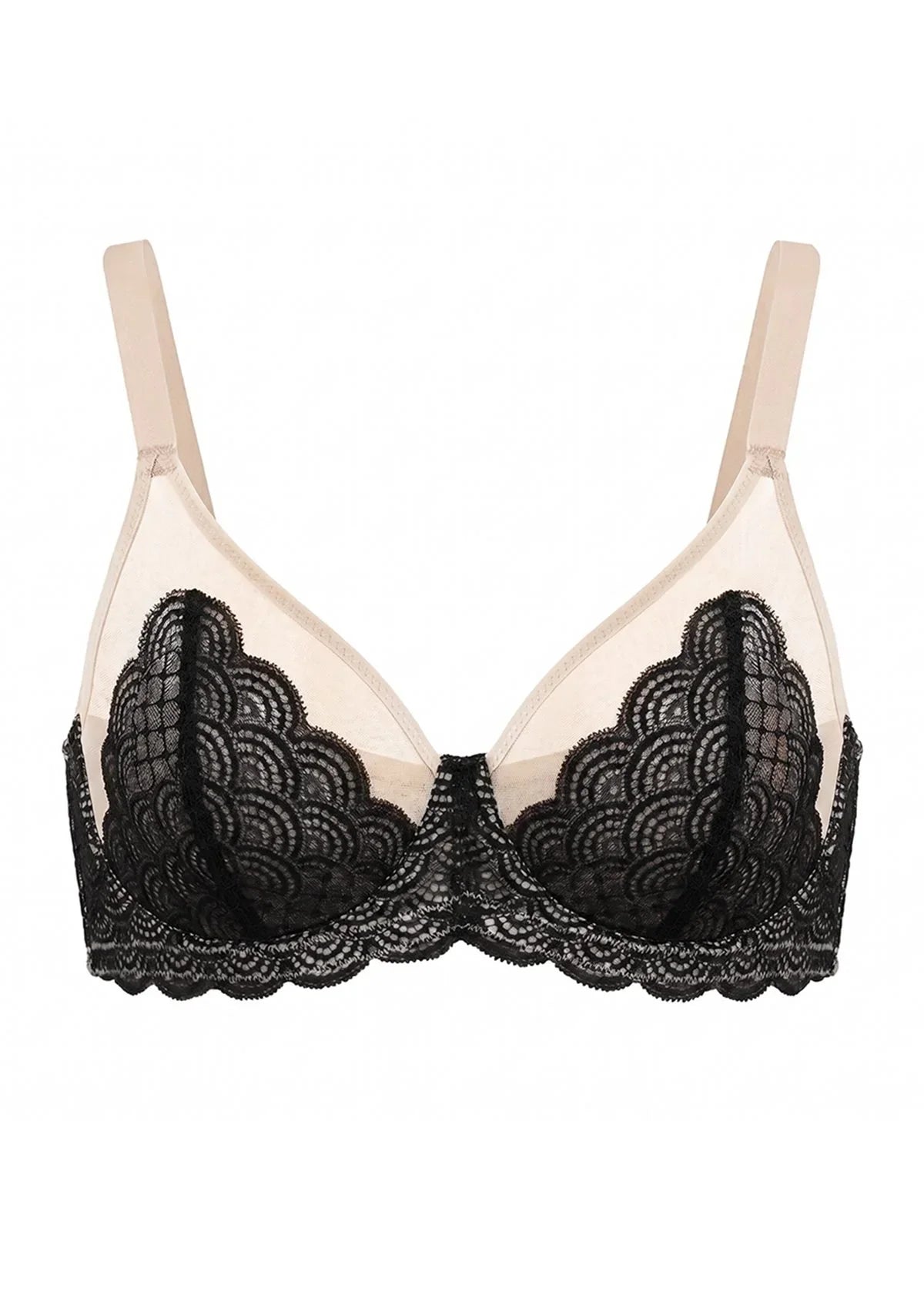 Mermaid Scales Lace Unlined Bra