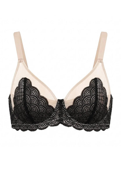 Mermaid Scales Lace Unlined Bra