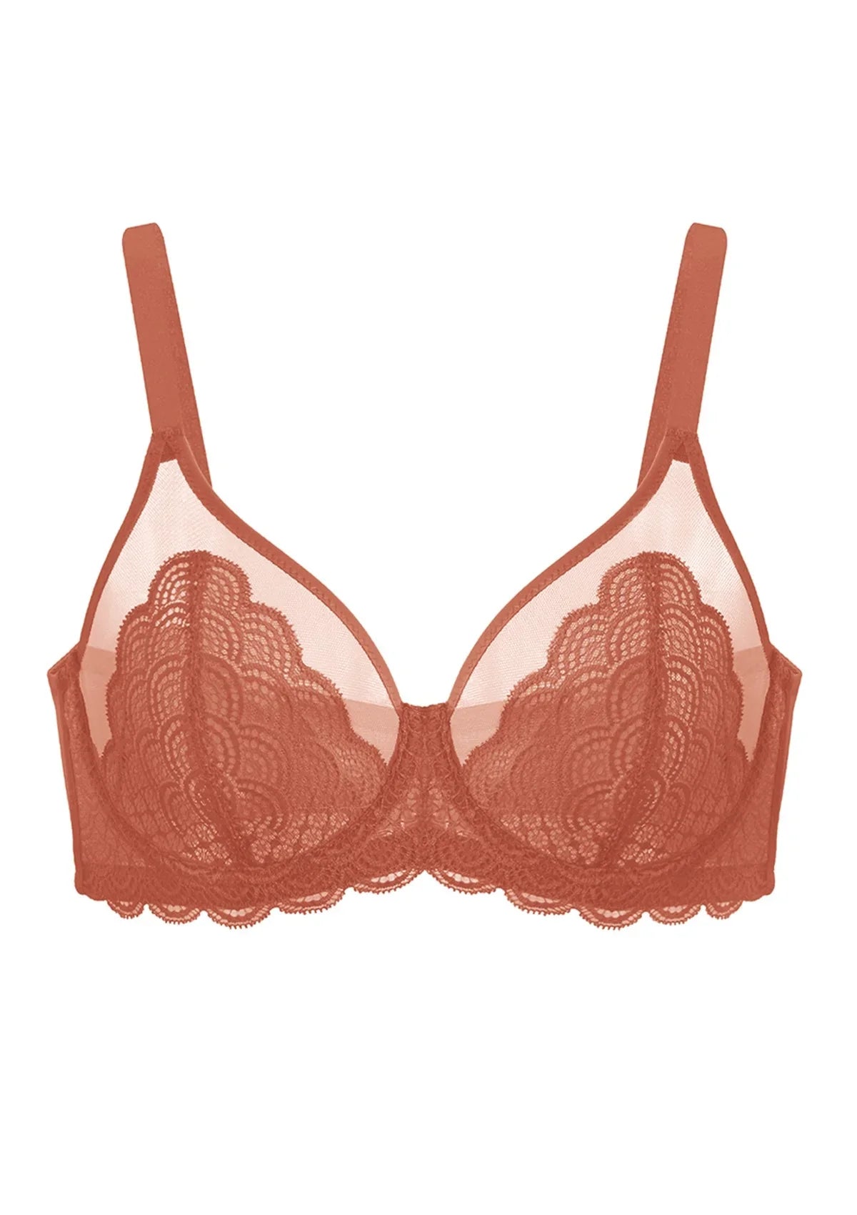 Mermaid Scales Lace Unlined Bra