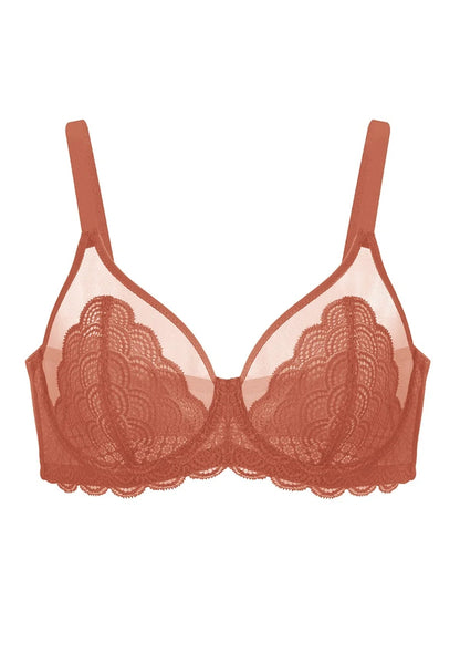 Mermaid Scales Lace Unlined Bra