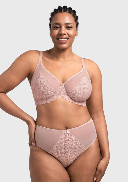 Mermaid Scales Lace Unlined Bra