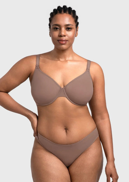 Seraphina Unlined Underwire Sheer Mesh Bra