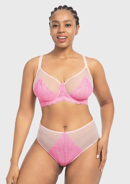 Mermaid Scales Lace Underwire Bra