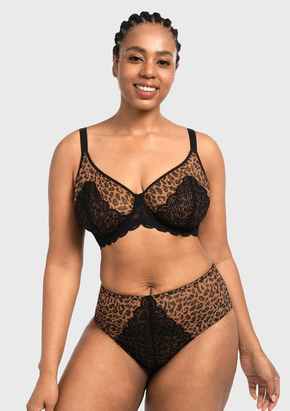 Mermaid Scales Lace Unlined Bra
