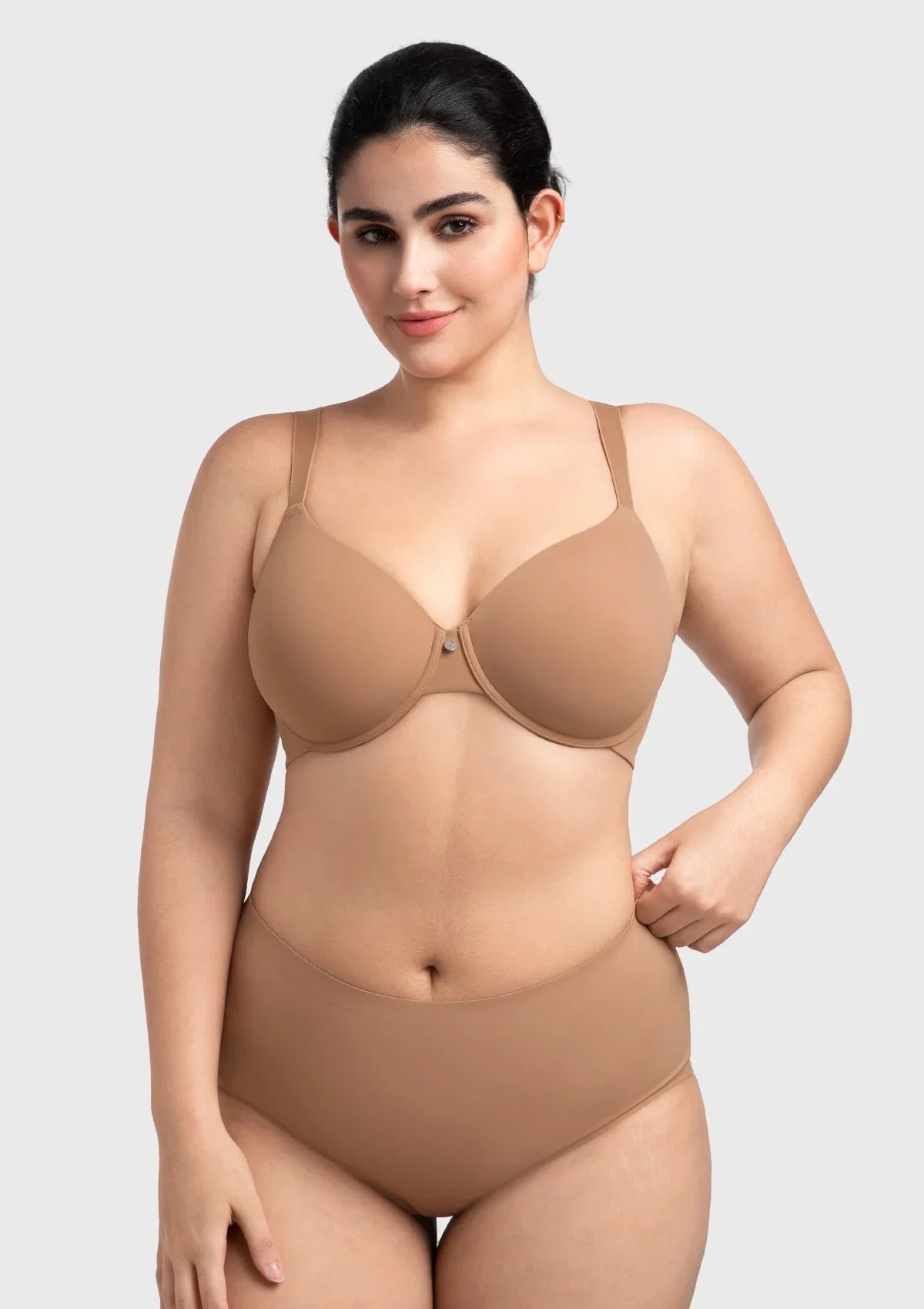 HSIA Miya SoftSense Comfort Lightly Lined T-shirt Back Smoothing Underwire Plus Size Bra Everyday Bra