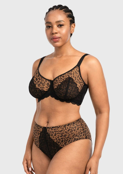 Mermaid Scales Lace Unlined Bra