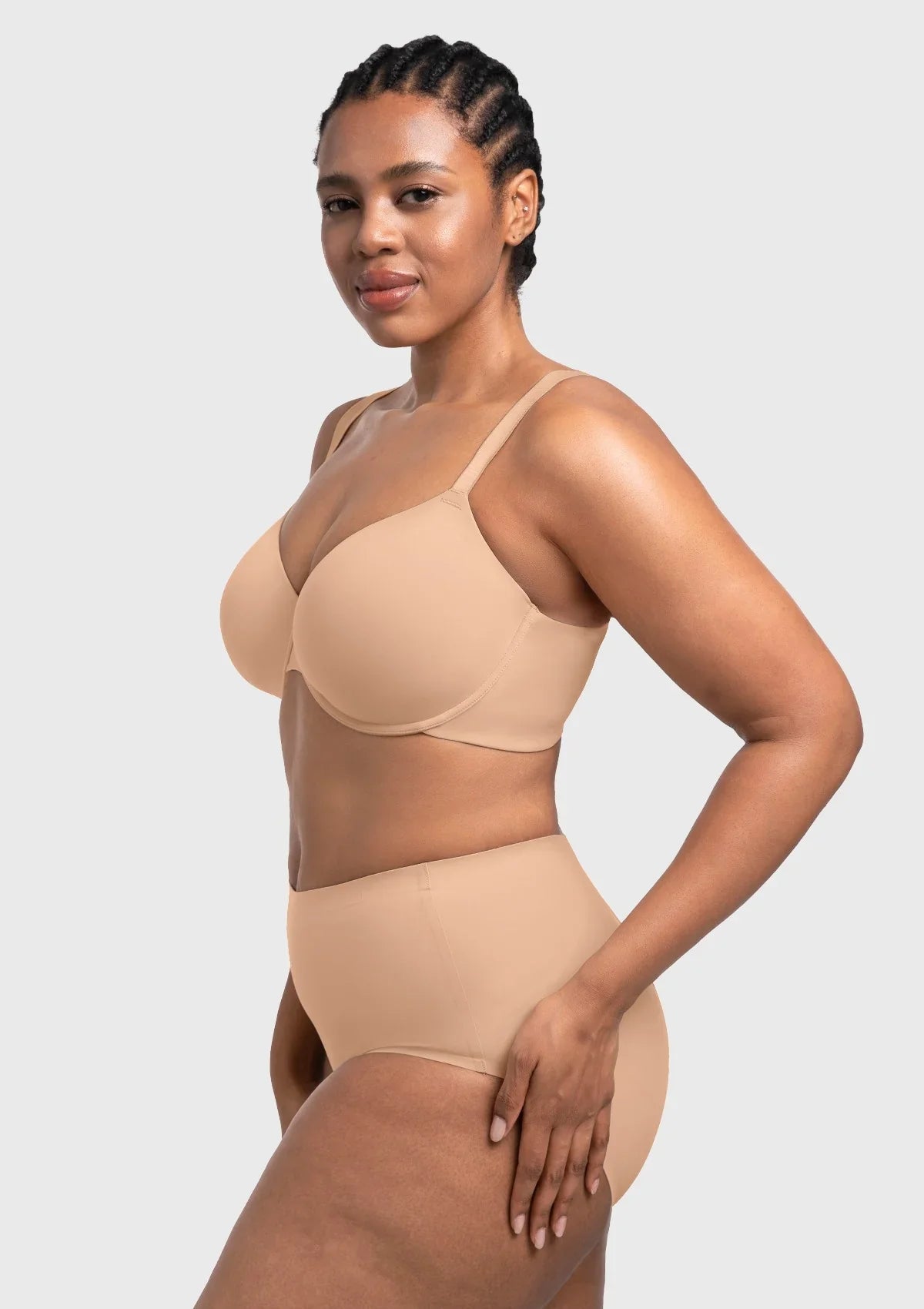HSIA Miya SoftSense Comfort Lightly Lined T-shirt Back Smoothing Underwire Plus Size Bra Everyday Bra
