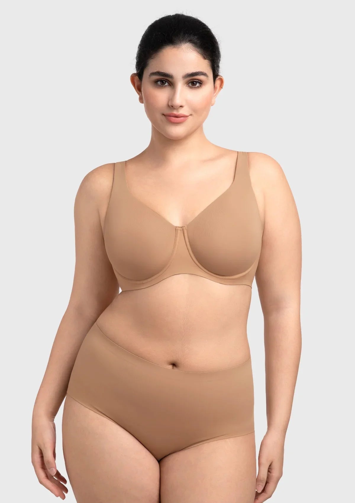 HSIA Esme Minimizer Bras for Women Plus Size Full Coverage No Padding Unlined T Shirt Bra Seamless Underwire Cool Comfort Daily Bras