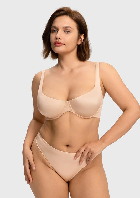 Cloud Satin Seamless Balconette T-Shirt Bra