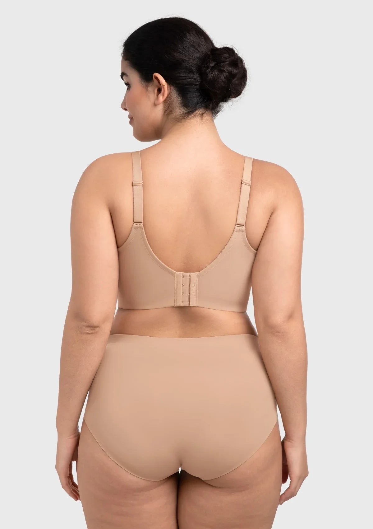 HSIA Delia Plus Size Lightly Padded Seamless Full Coverage Underwire Longline T-Shirt Bra for Fuller Bust