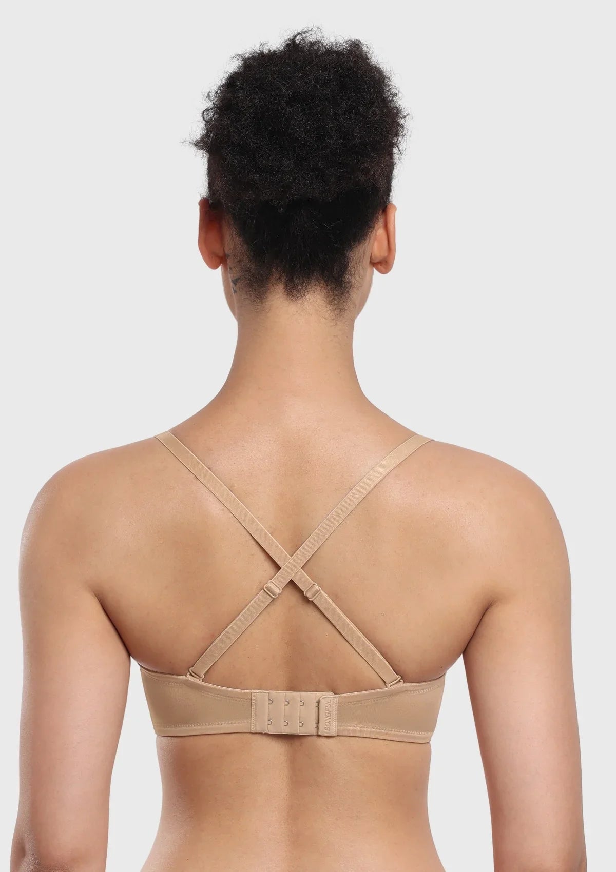 Seamless Lightly Lined Full Coverage Underwire Strapless Bra