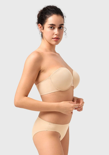 Seamless Multiway Push-Up Strapless Bra