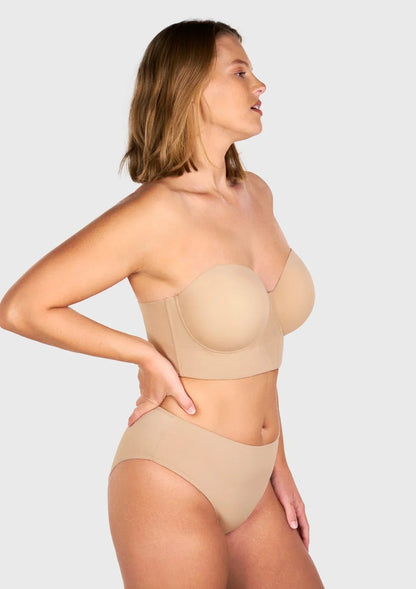 Seamless Cooling Longline Strapless Bra