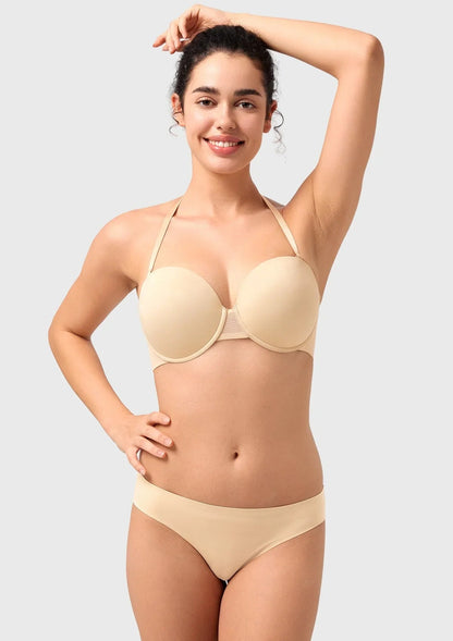 Seamless Multiway Push-Up Strapless Bra