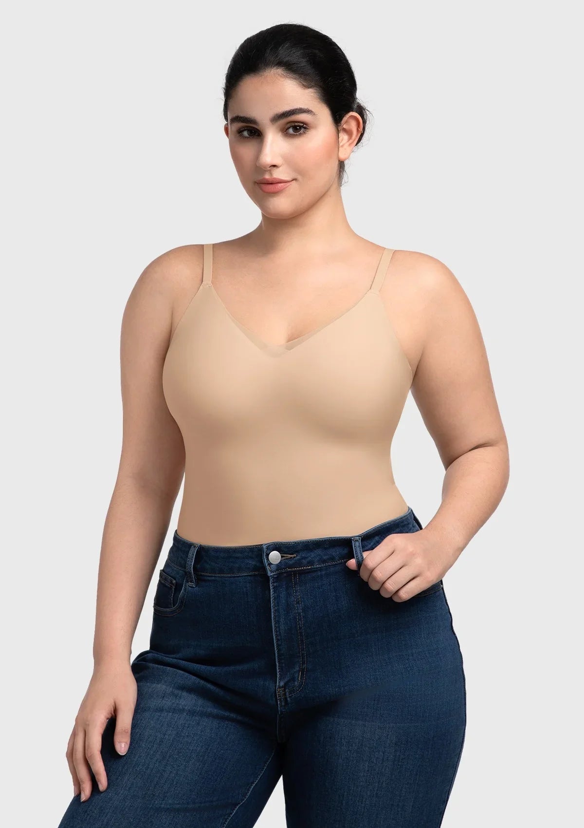 Silvia Seamless Buttery-Soft Padded Bra Top | Wire-Free Camisole