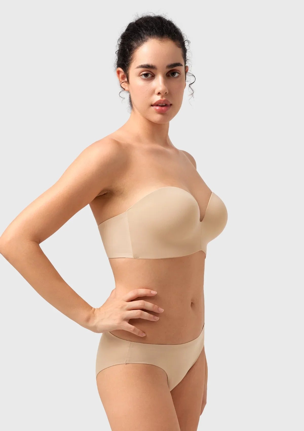 Seamless Wireless Push-Up Strapless Bra