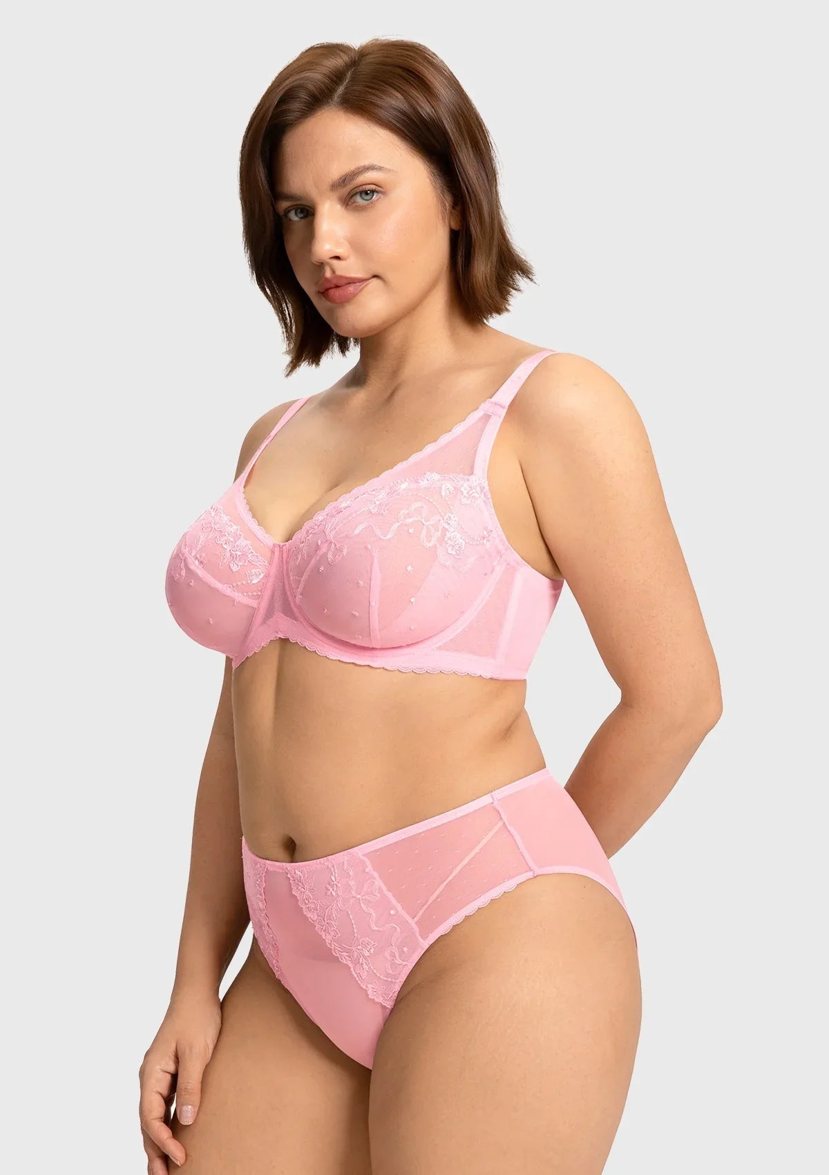 Ophelia Embroidered Lace Full Coverage Unlined Bra