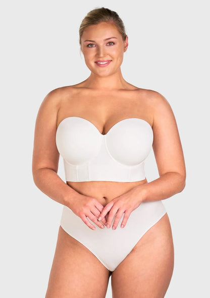 Seamless Cooling Longline Strapless Bra