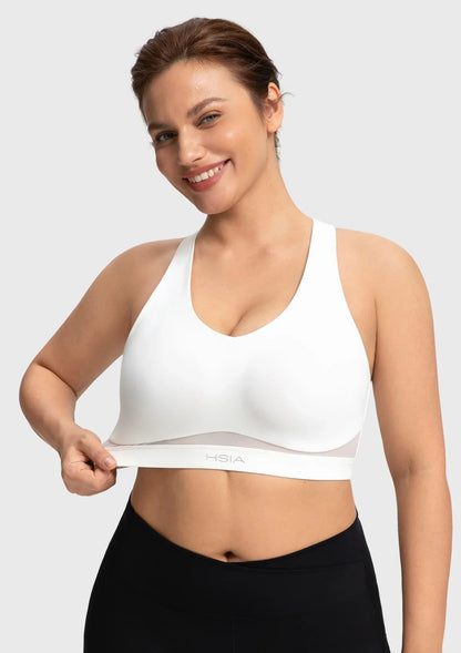 Aura V-Neck Racerback Sports Bra